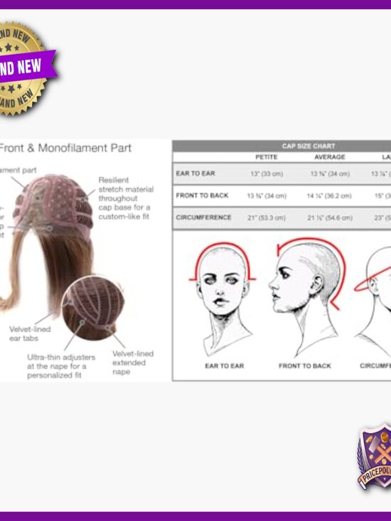 Long Face Framing Layered Wig, Petite Average Cap, Heat Resistant Fiber
